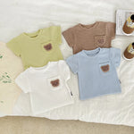 Tweedelig Zomers Babysetje Met Beertje Alle Tshirts Liggend