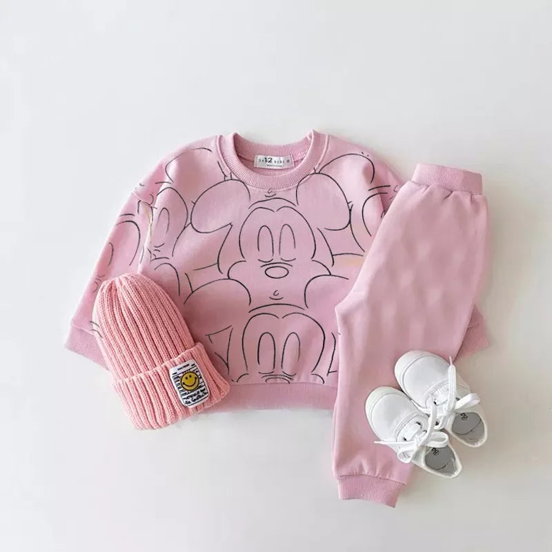 Mickey Mouse Trainingspakje Kleur Roze