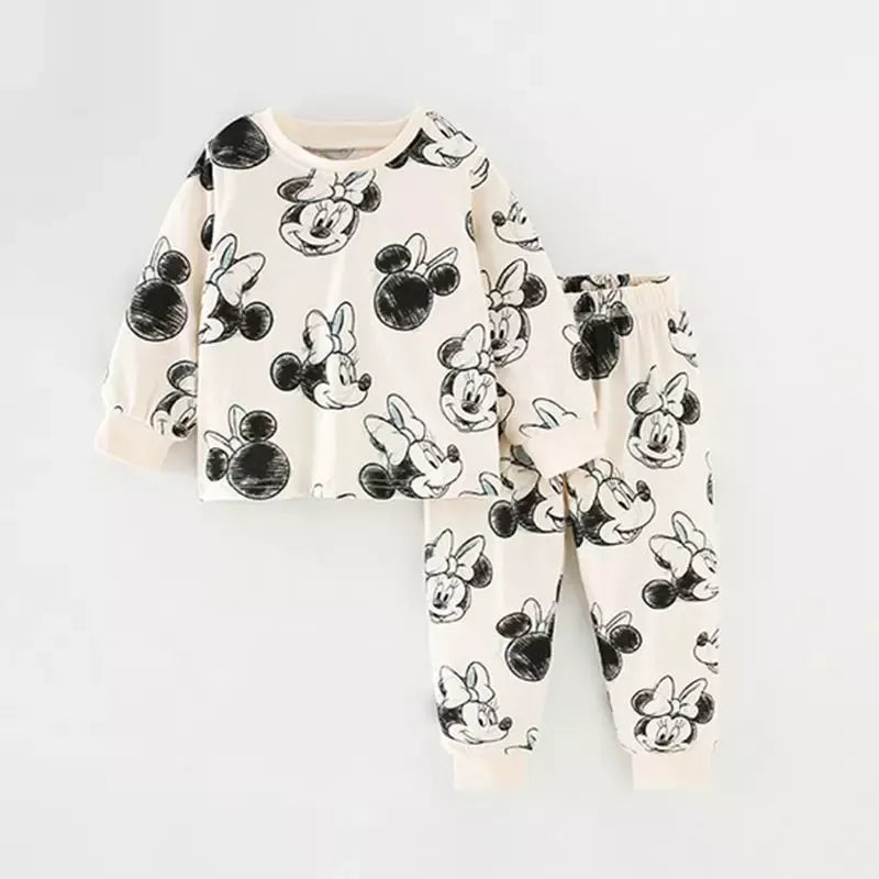 Mickey Mouse Cartoon Pyjama Kleur Wit