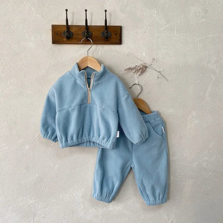 Fleece Pakje In Effen Kleuren Babysetje