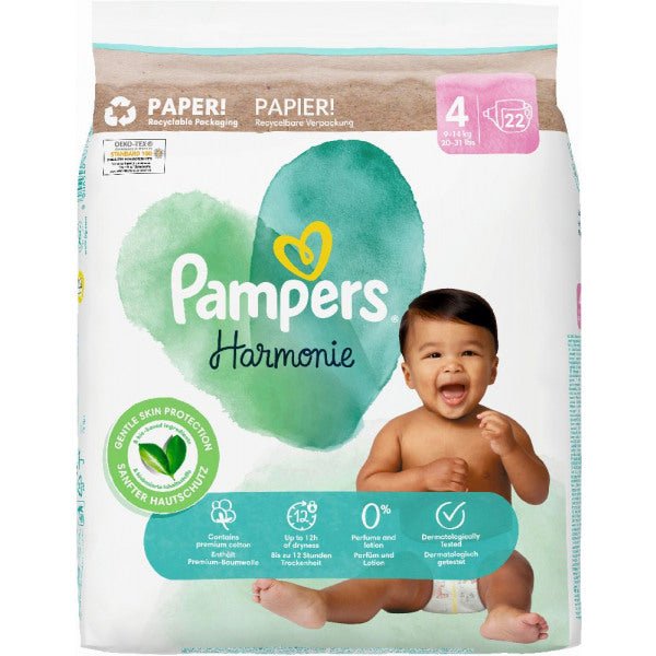 Pampers Harmonie Maxi 9-14kg - Maat 4 - 22 luiers Pampers Harmonie