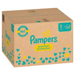 Pampers Premium Protection New Baby - Maat 1 - 180 luiers Doos Voorkant