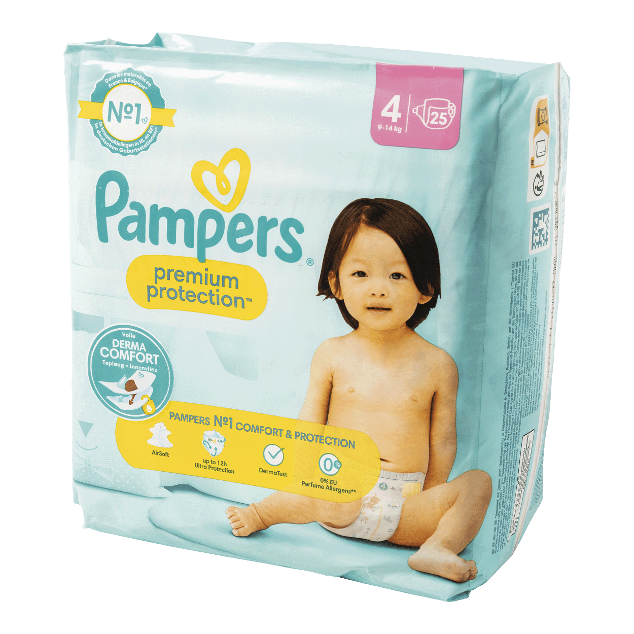 Pampers Premium Protection - Maat 4 - 25 luiers Pampers Premium Protection